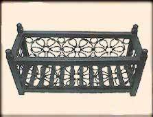 Planter/Storage Rack with Wooden Base & Borders
