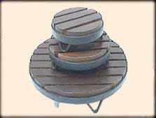 Iron Coasters with Wood