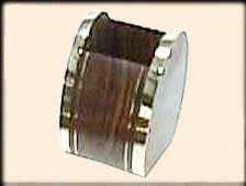 Seasoned Shisham Wood Brass Inlaid Pen Stand