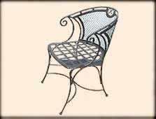 Iron Chair for a Center Table
